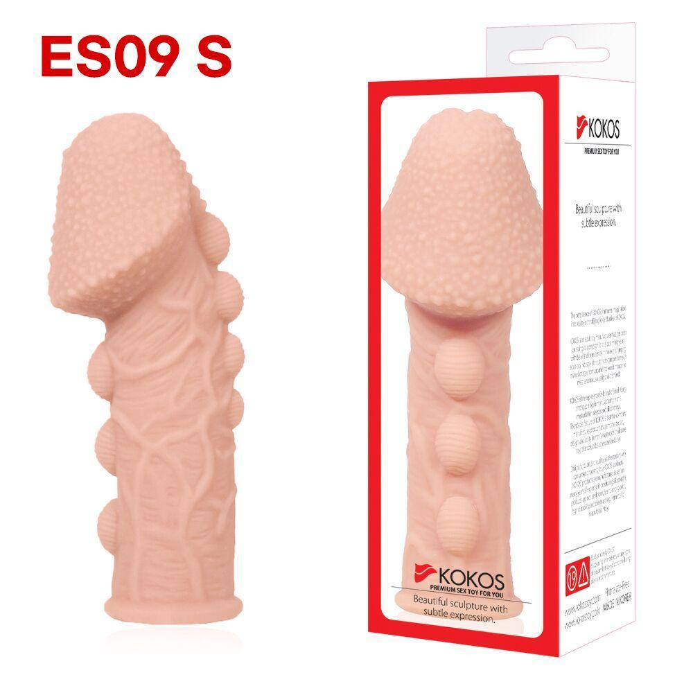 Насадка на член Kokos Extreme Sleeve ES.09 розмір S, потовщувальна, стимулюючий рельєф Sex Aura Київ - фото 4