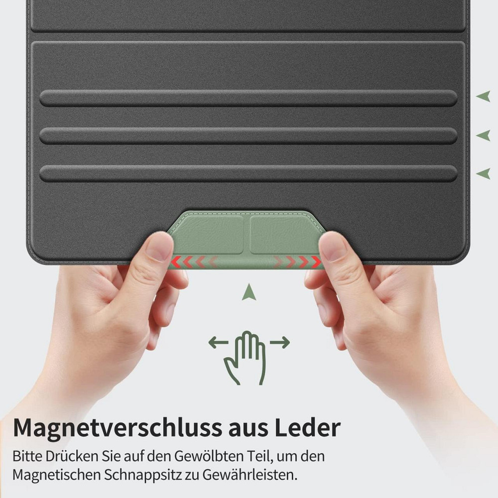 Фирменный защитный чехол HOLIMET для Apple iPad Pro 12.9 2022/2021/2020/2018 (6th/5th/4th/3rd Generation) Black Днепр - изображение 8