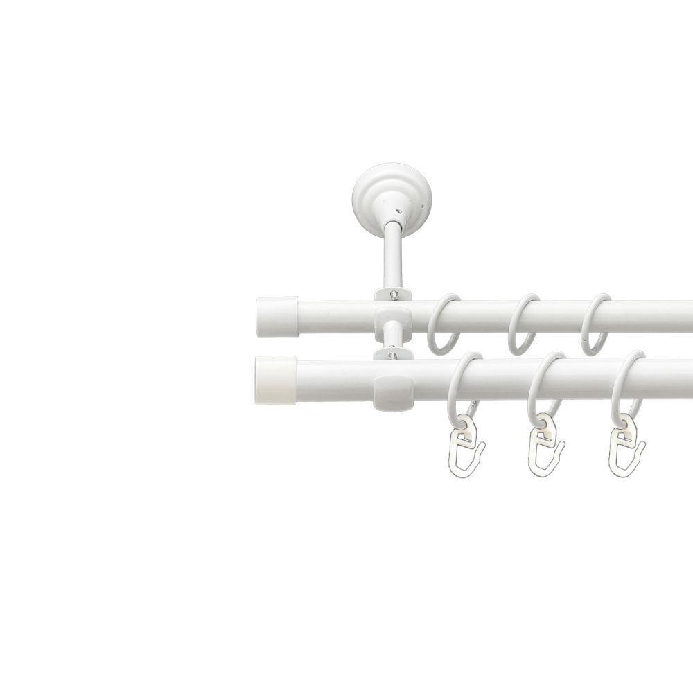 Карниз Orvit Заглушка металевий дворядний відкритий гладка труба кільце металеве Арктіс 19\16 мм 300 см Львов - изображение 1