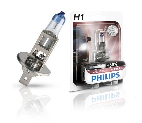 Галогенова лампа PHILIPS 12258VPB1 H1 55 W 12 V P14,5s VisionPlus Харків