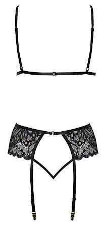 Кружевной комплект Kissable Suspender L/XL Sex Aura Киев