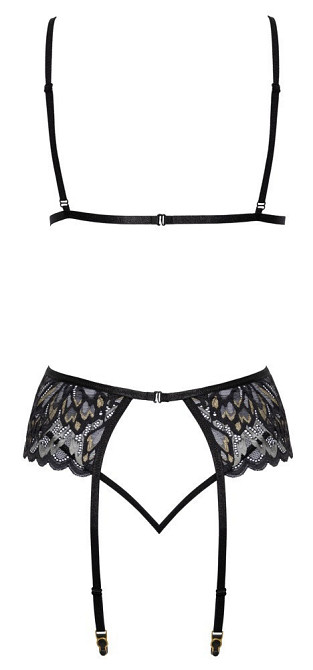Кружевной комплект Kissable Suspender L/XL Sex Aura Киев - изображение 4