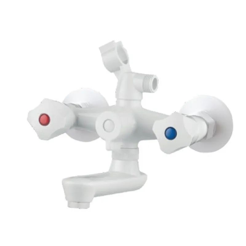 Смеситель для ванны PLAMIX OMEGA-142 EURO SET белый с шлангом, лейкой и кронштейном MX9699 Харьков - изображение 1