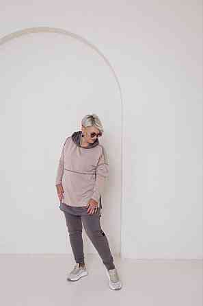 Женский прогулочный костюм двунитка Шоколад, 60/64 Одесса