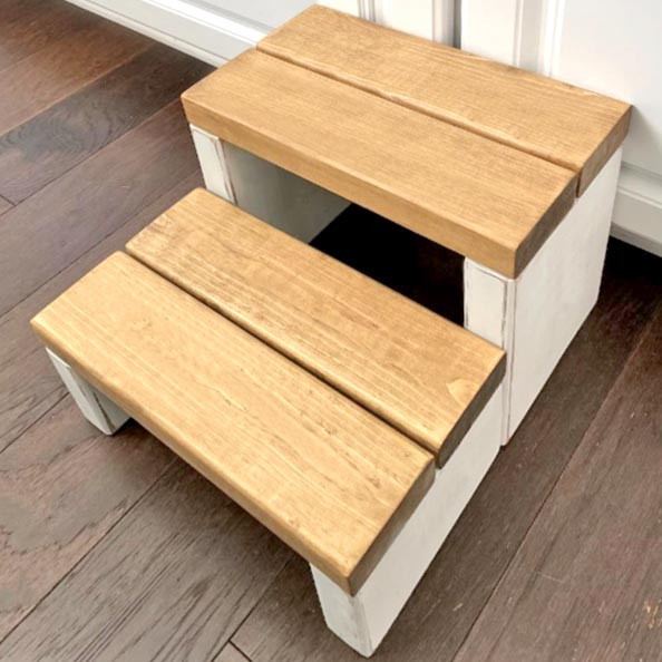 Лавка-сходинка "Калдарія" шеббі-сієна Миколаїв - фото 1