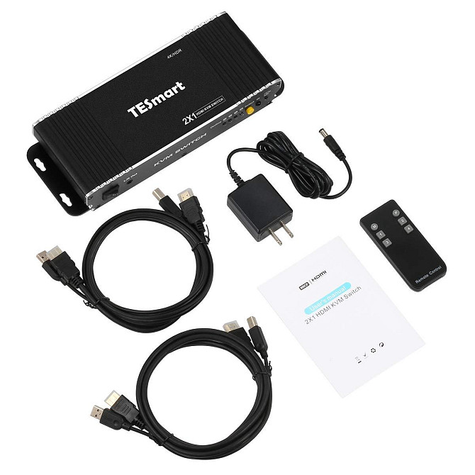 HDMI KVM перемикач TESmart 2х1, 4K 60Hz, керування 2 ПК однією клавіатурою, мишею, дисплеєм, звуком, Київ - фото 6