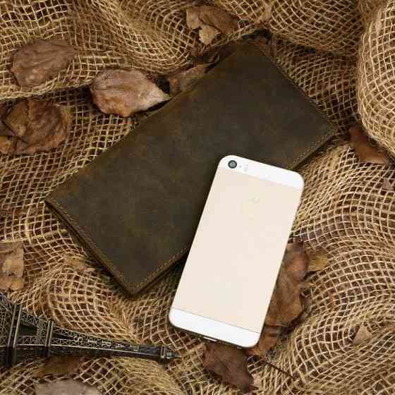 Гаманець чоловічий Vintage 14228 вінтажна шкіра Коричневий Київ