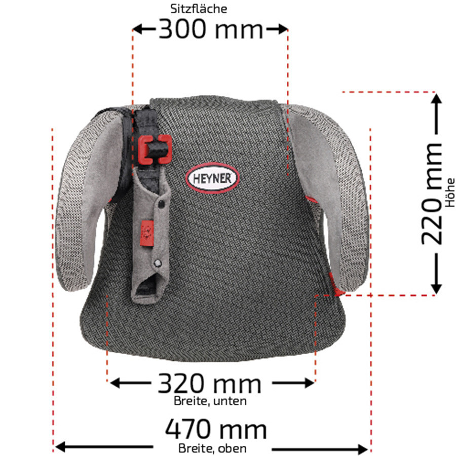 Автокрісло бустер "SafeUp AERO L", Heyner, 15-36kg, 4-12років, сірий, 793200 Київ - фото 6