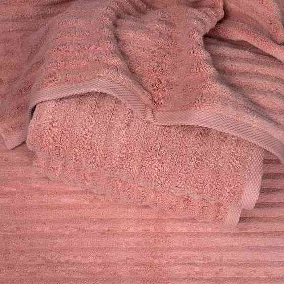 Набір махрових рушників Зеро Твіст 2шт GM Textile 50x90см, 70x140см 550г/м2 (Теракотовий) Суми