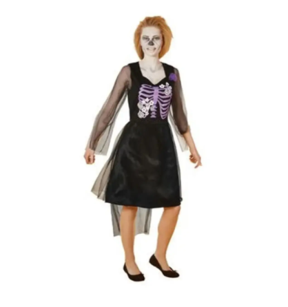 Плаття на Хеловін жіноче Наречена скелета чорно-фіолетовий L Київ