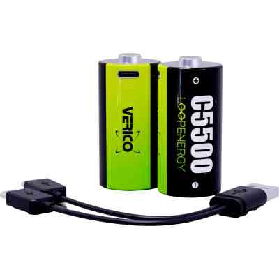Акумулятор Verico C/R14 USB Type-C 3700mAh 1.5V Li-ion * 2 (LoopEnergy) (1BTOV-A4N0A2-NN) Вінниця