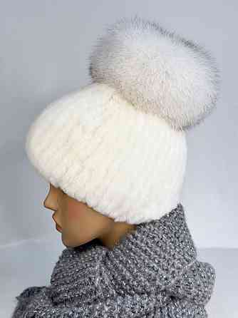 Шапка хутряна жіноча бон Джина Rex Білий Вуаль Харків