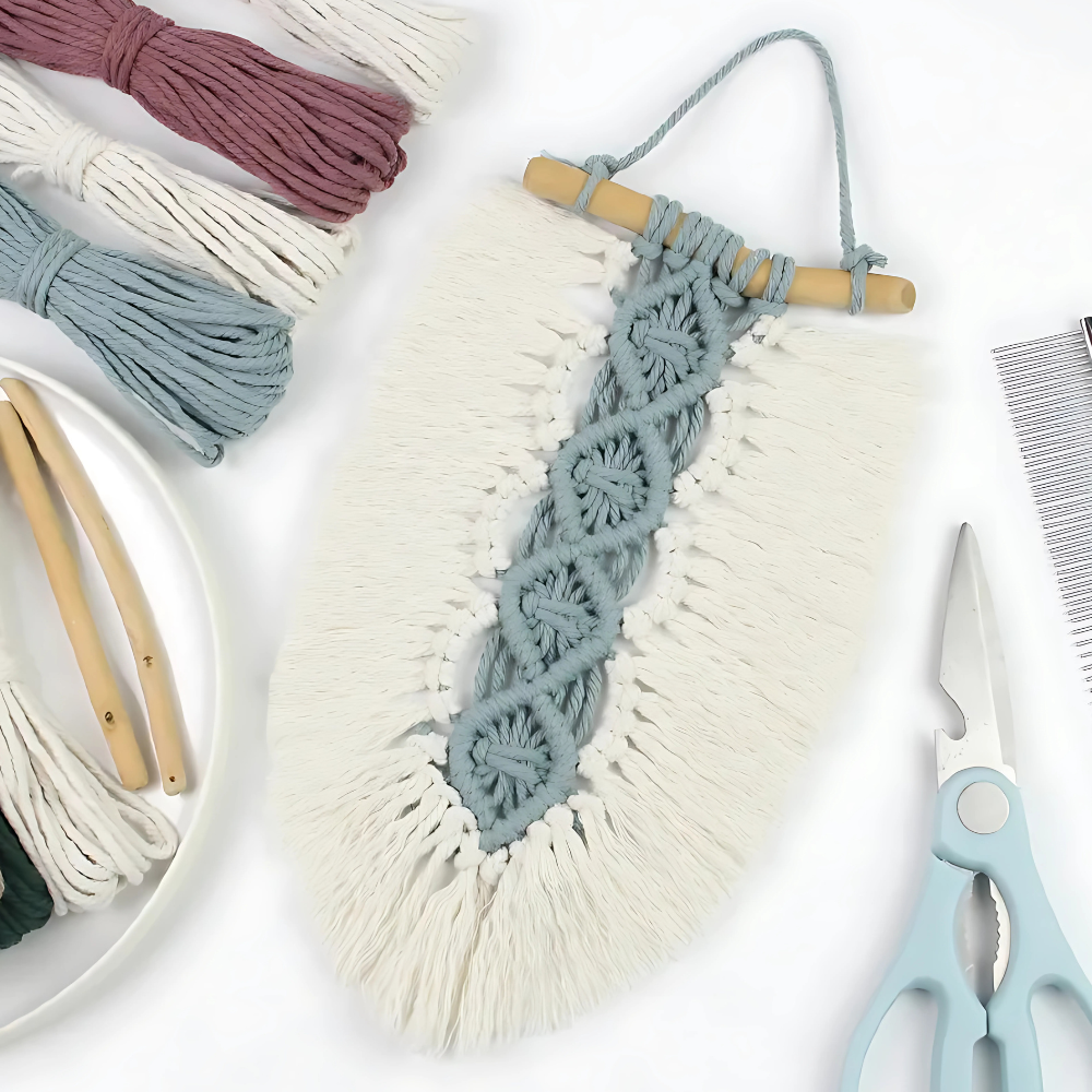 Набор макраме для ручного вязания гобелена настенного декора 