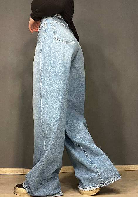 Джинси жіночі Twin 1537-420 Palazzo Wide leg широкі палаццо висока талія блакитні, блакитний, 40, 40, 84 см, 117 см Київ - фото 8