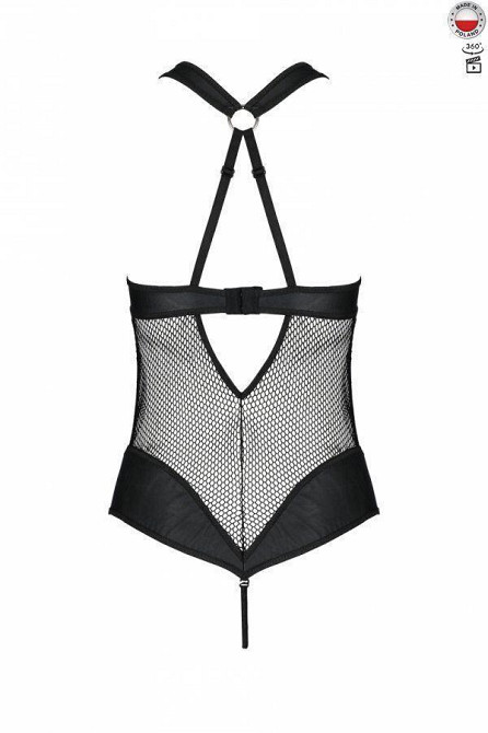 Сітчастий боді з халтером Passion Amanda Body L/XL, black Sex Aura Київ - фото 6