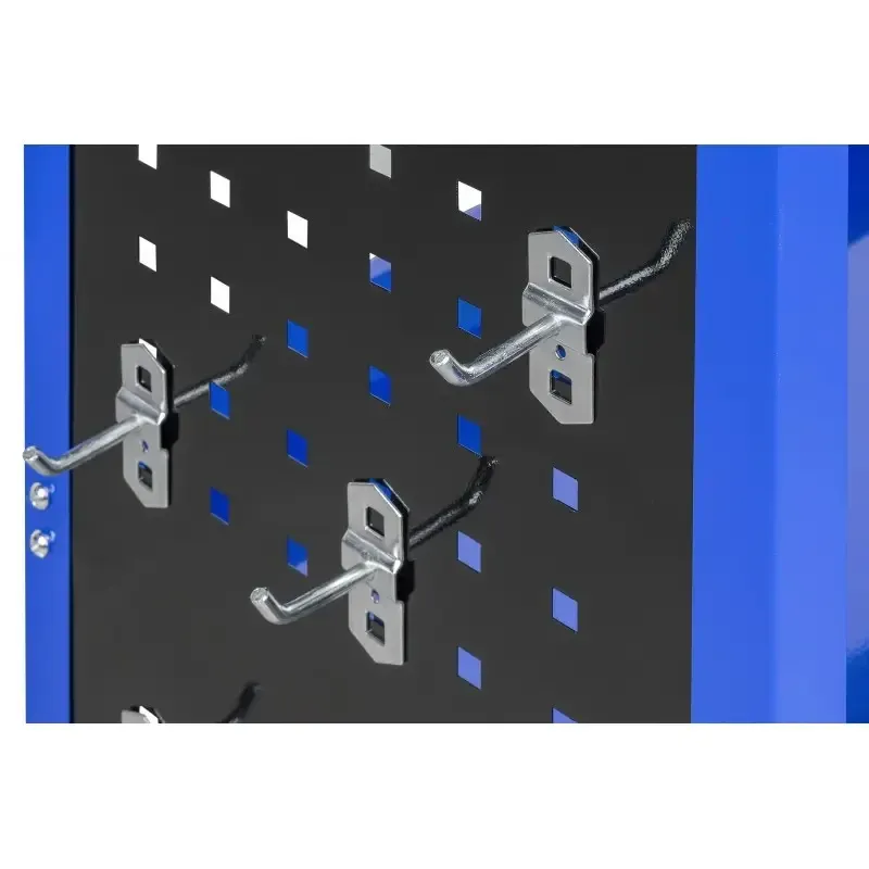 Візок для майстерні AL-FA ALMTC01 – сталевий, 3 полиці, бокові панелі, 12 гачків Львів - фото 4