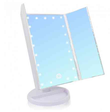 Дзеркало для макіяжу зі збільшенням Дзеркало косметичне з підсвічуванням Cosmetie Mirror BU-35 Львів