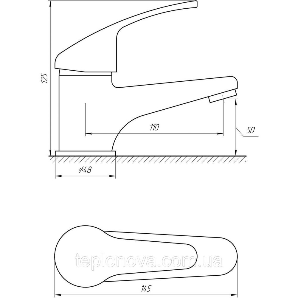 Змішувач для умивальника Globus Lux Solly GLSO-0401 Чернівці - фото 4