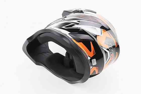 Шолом кросовий/ендуро/АТV BLD-819-7 L (59-60см), ЧОРНО-ПОМАРАНЧЕВИЙ Киев