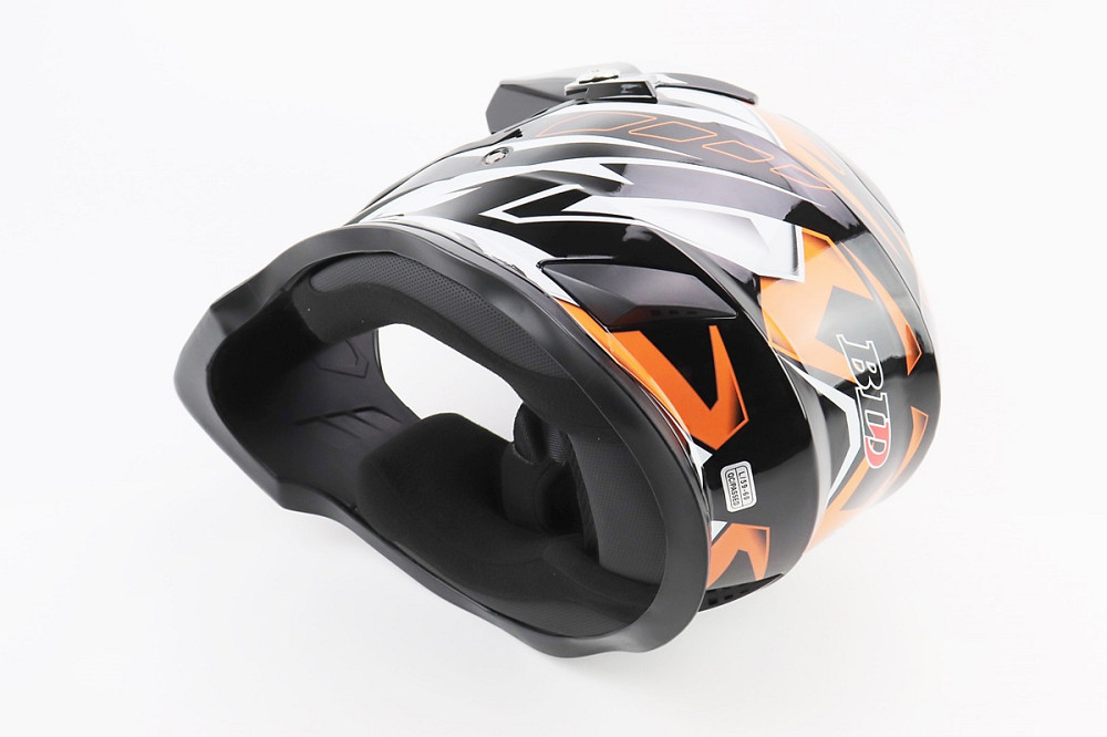 Шолом кросовий/ендуро/АТV BLD-819-7 L (59-60см), ЧОРНО-ПОМАРАНЧЕВИЙ Київ - фото 2