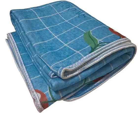 Електропростирадло Electric Blanket 5734 150х120 см, блакитне з вишнями Вінниця