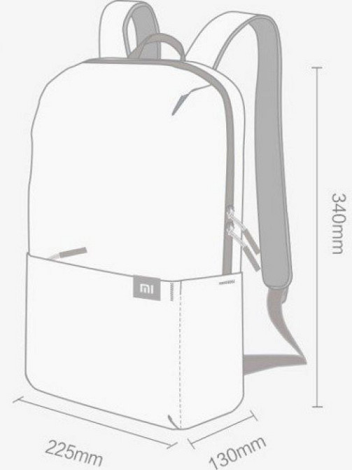 Оригинальный рюкзак Xiaomi Mi Bright Little Backpack 10L (Желтый - Rubber ducky yellow) Николаев - изображение 10