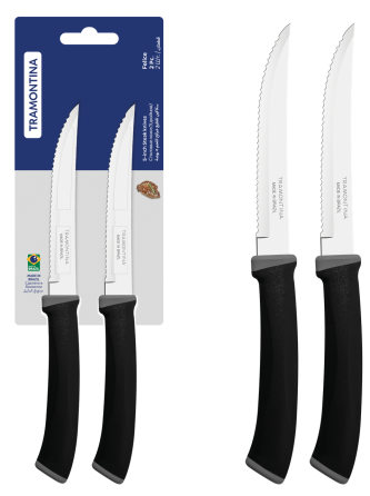 Набор ножей TRAMONTINA FELICE black, 2 предмета (6852749) Киев