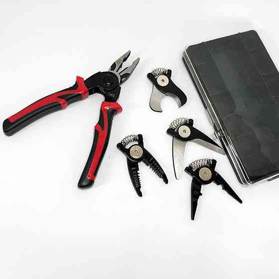 Багатофункціональний набір швидкозмінних інструментів 5 в 1 (плоскогубці, зачищення ізоляції, щипці обтискні) CG-50 Івано-Франківськ