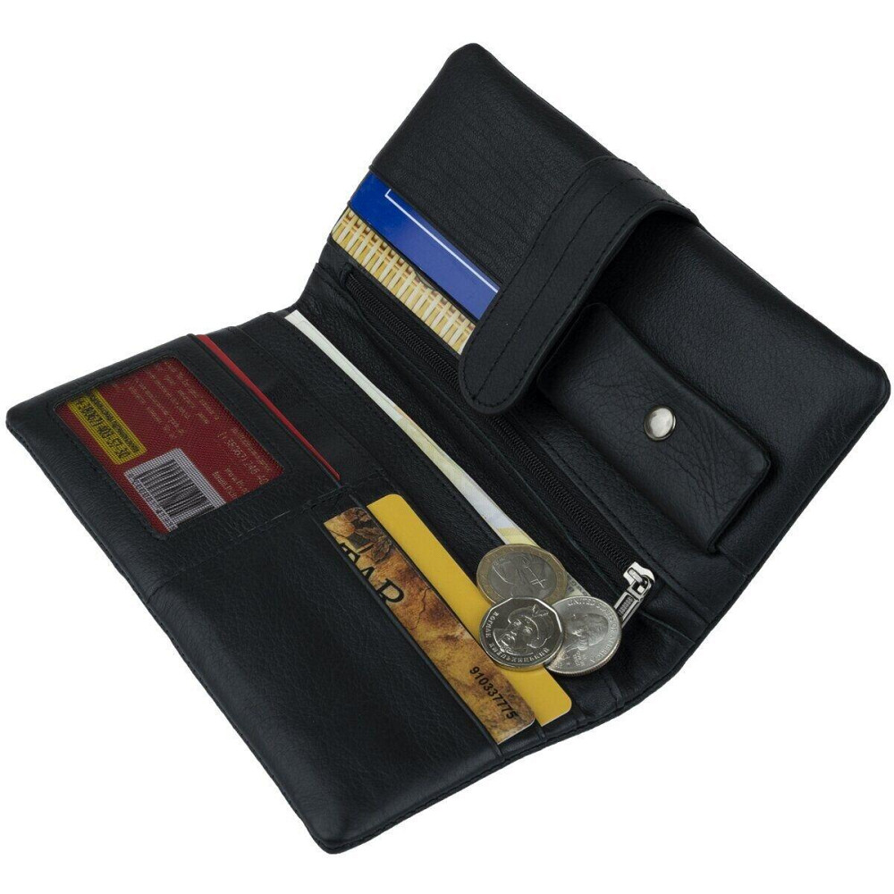 Кошелек универсальный Vintage 14913 Черный Киев - изображение 3