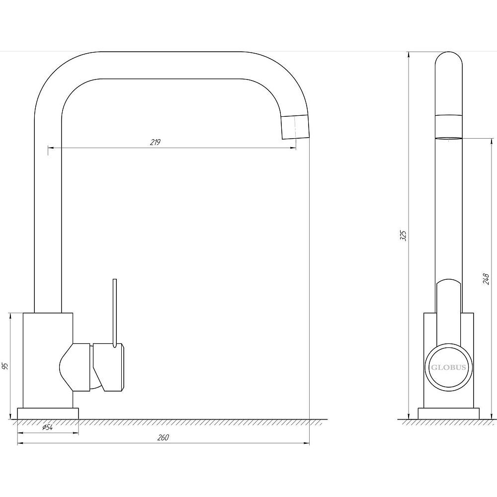 Змішувач для кухні Globus Lux WIEN SUS2-203L Луцк - изображение 5