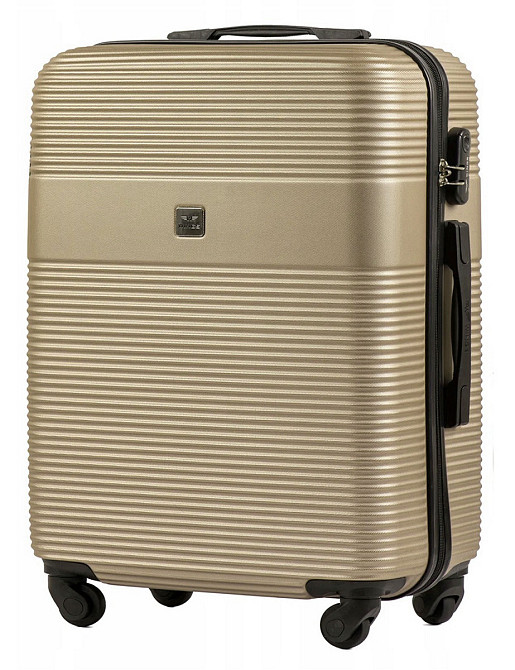 Валіза пластикова WINGS 5398 мала 55 см шампань Київ - фото 1