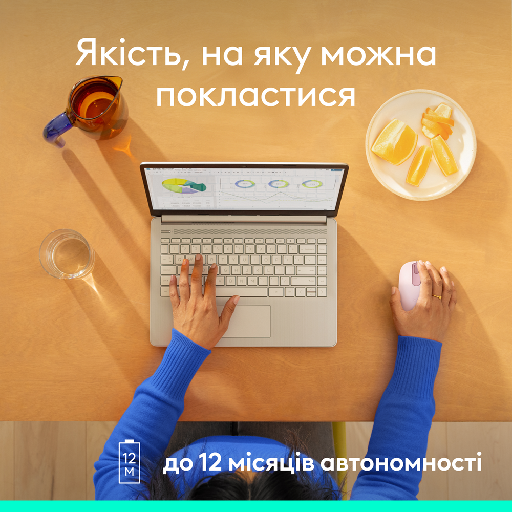 Миша Logitech M196 Bluetooth Rose (L910-007461) (7031697) Київ - фото 8