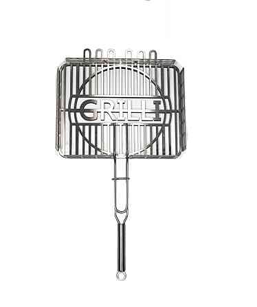 Решетка гриль для барбекю из пищевой нержавеющей стали 1.5мм 31*26см GRILLI 777766 Код: 009010 Ровно