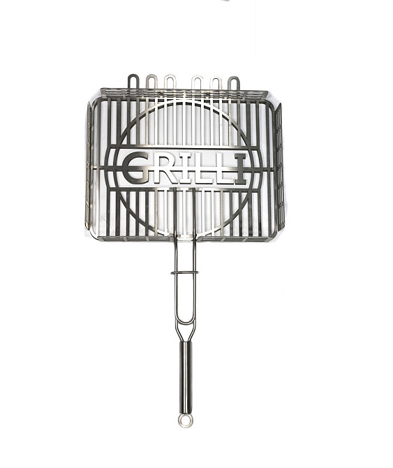 Решетка гриль для барбекю из пищевой нержавеющей стали 1.5мм 31*26см GRILLI 777766 Код: 009010 Ровно - изображение 4