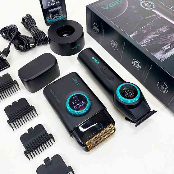 Машинка для стрижки волос и бритья VGR 2 в 1 V-977 V-377, Машинка для стрижки с мощным аккумулятором LZ-57 Львов