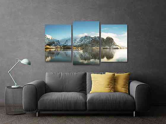 Модульная картина в гостиную / спальню    Озеро    Art-704_3 100x150 см Киев