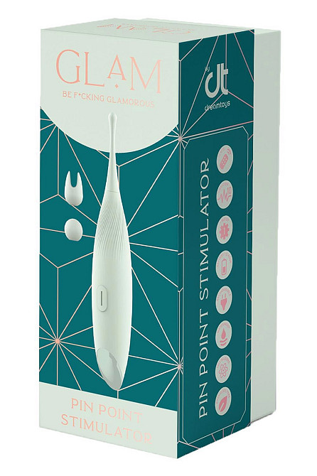 Вібратор для кліторальної стимуляції Dream Toys Glam Pin Point Stimulator, з двома насадками, м'ятний Sex Aura Київ - фото 5