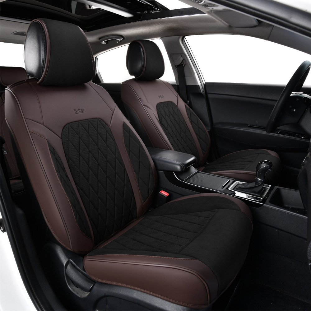 Комплект, 3D чохли для сидінь Beltex Malibu, black-brown Львів - фото 3