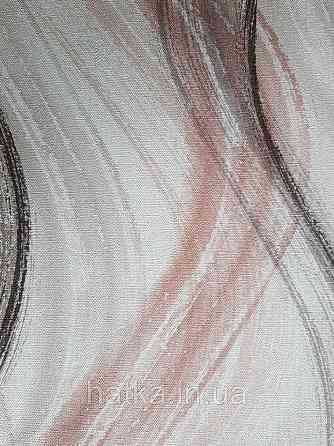 Шпалери вінілові на флізелін Marburg Shades гарячого тиснення коричневі, бежеві, сірі, чорні смуги хвилі Київ