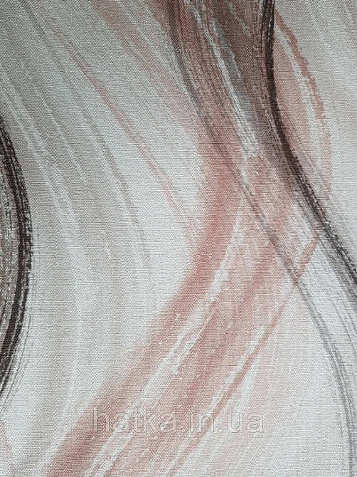 Шпалери вінілові на флізелін Marburg Shades гарячого тиснення коричневі, бежеві, сірі, чорні смуги хвилі Київ - фото 3