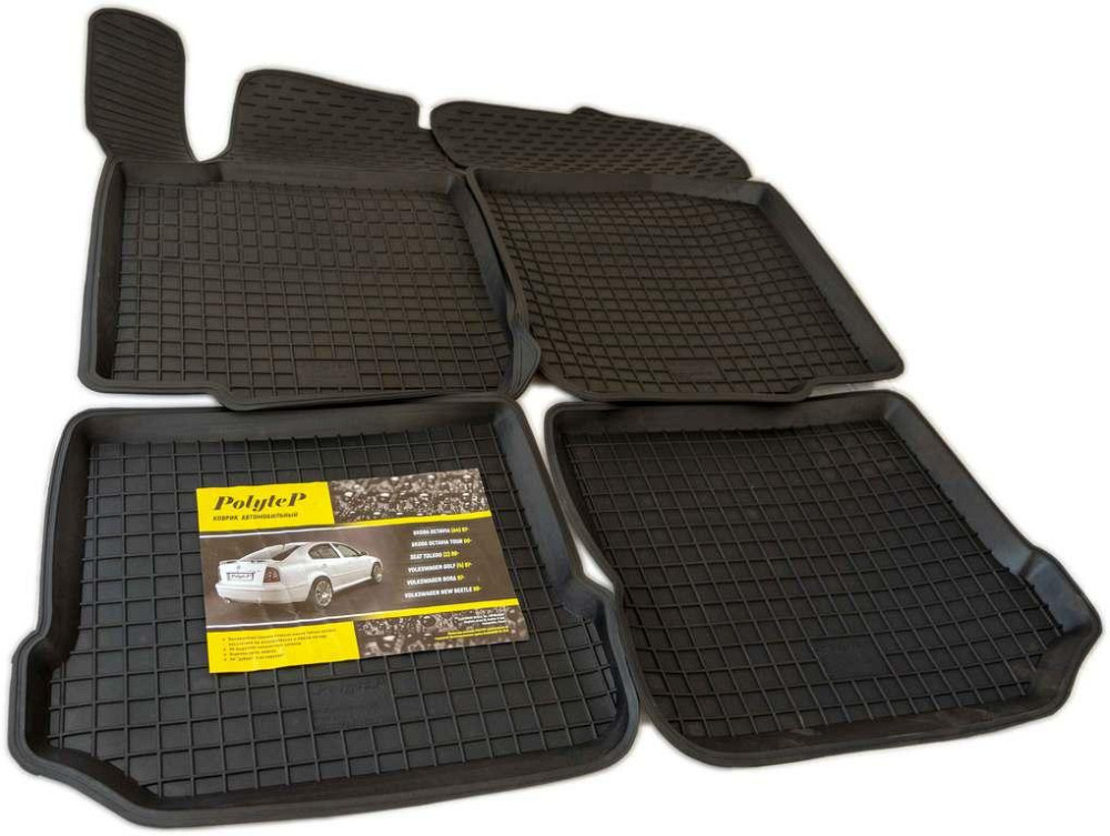 Килимки салону гумові Skoda Octavia (1)97-/Skoda Octavia Tour 00-/VW Golf IV 97,(BIG BOARD), к-т (4шт.) Київ - фото 1