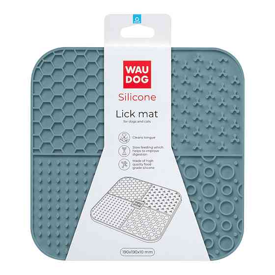 Коврик для слизи WAUDOG Silicone, 190х190х10 мм, серый Киев