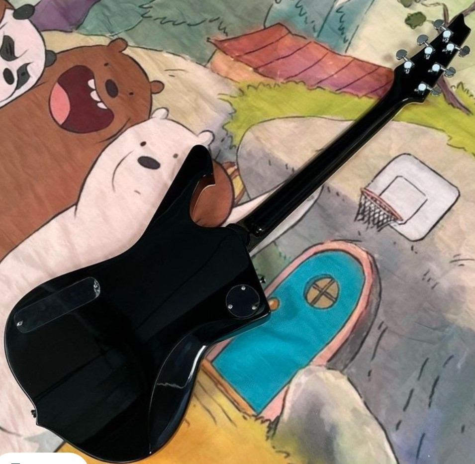 Ibanez Iceman Style Black HH Fix bridge purple Crack Mirror Body Харків - фото 1