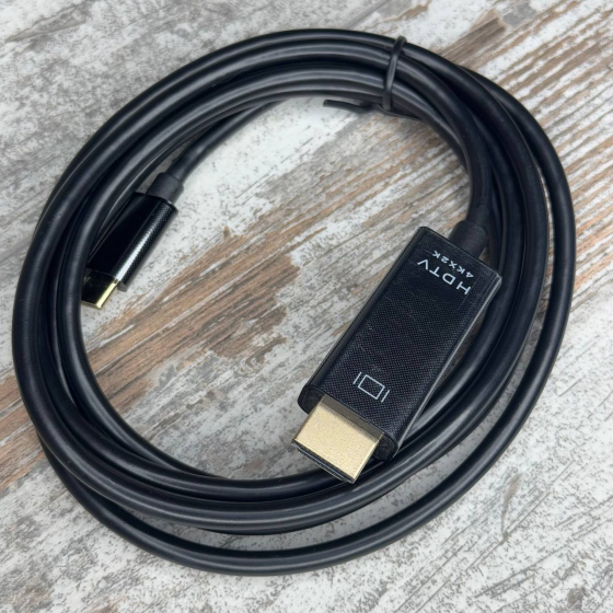 Кабель USB Type-C – HDMI 1.7 м, 4K 30Гц, Thunderbolt 3, для Apple MacBook, ноутбуков Киев