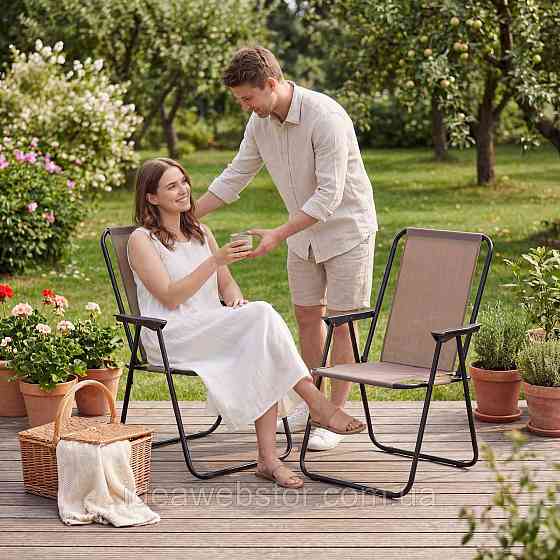 Розкладне туристичне крісло Outtec Breeze Textilene коричневий Київ