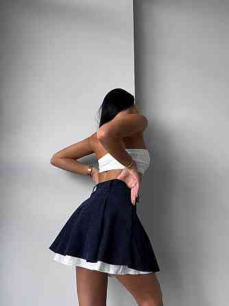 Женская трендовая юбка-шорты вельвет + коттон Одесса