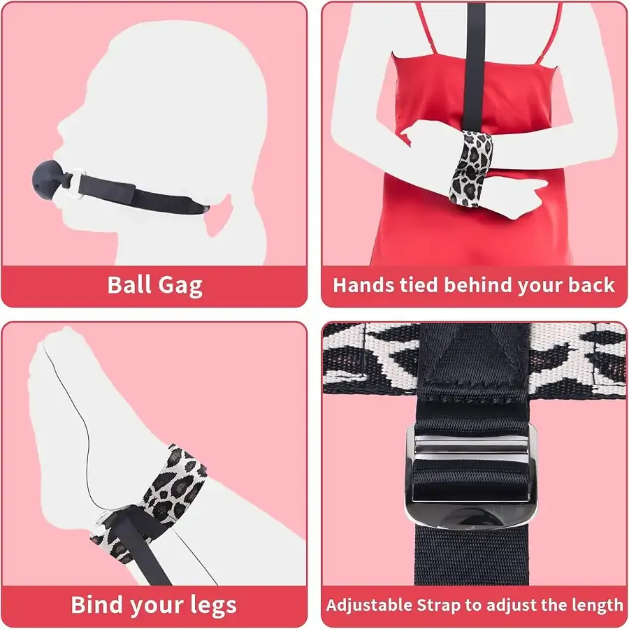 БДСМ-набор LOCKINK YEAHWOW Armbinder Restraint Set Black Львов - изображение 3