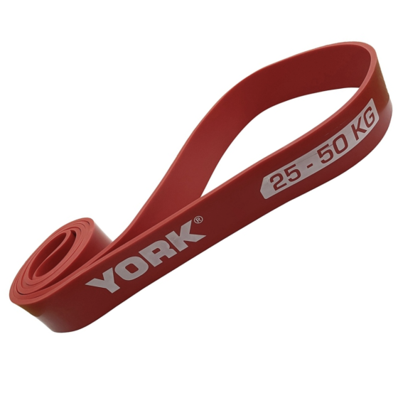 Резинка для фітнесу York 25-50кг - 2080x45x4,5 мм, червоний Київ