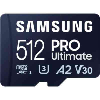 Карта памяти Samsung 512GB microSDXC class 10 UHS-I U3 V30 A2 Pro Ultimate (MB-MY512SA/WW) Винница