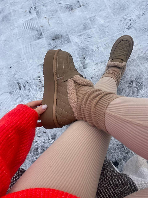 ITTS Угги жіночі ITTS хакі натуральна шкіра зима 37-41р. (555-3) Коломия - фото 4